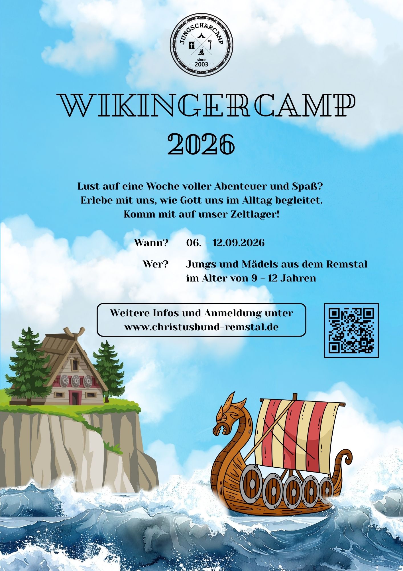 Zeltlager - Jungscharcamp 2026 Rommelshausen